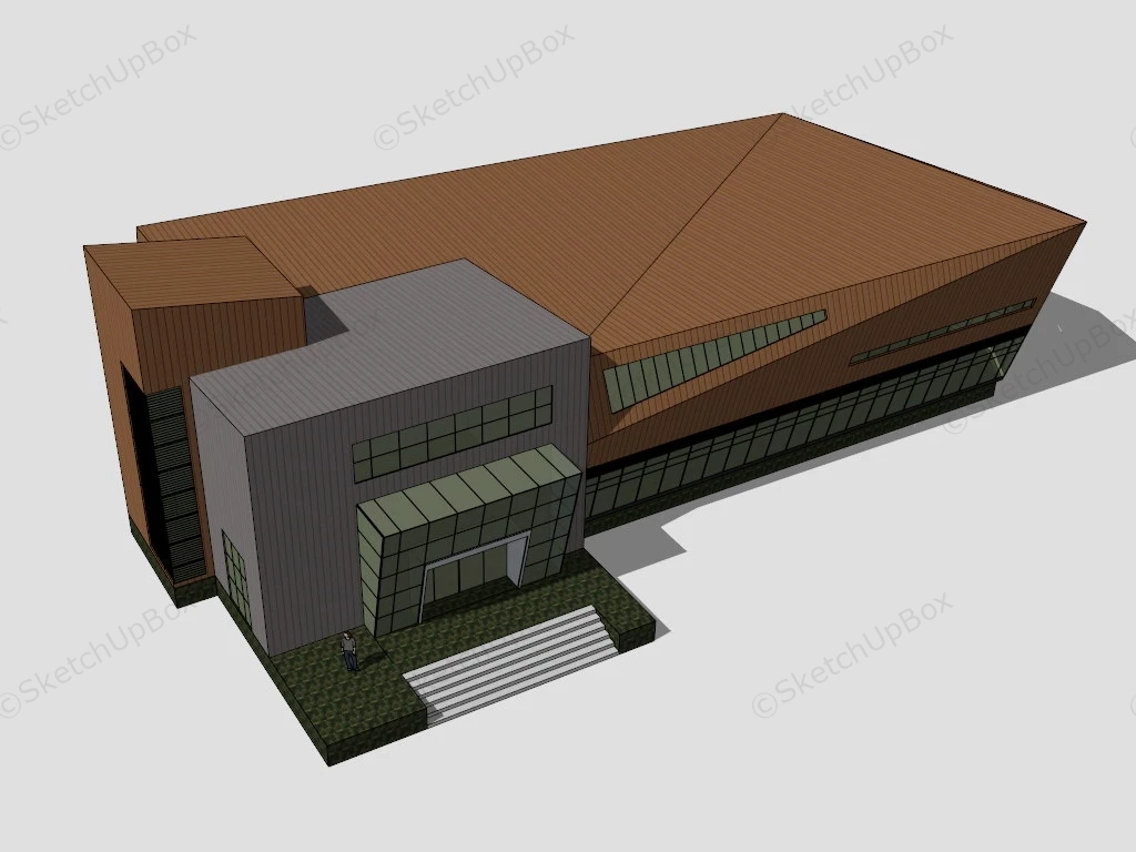 Art Museum Design Concept sketchup model preview - SketchupBox