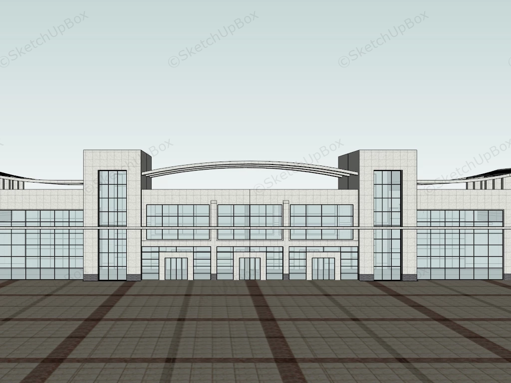 Coach Station Design sketchup model preview - SketchupBox