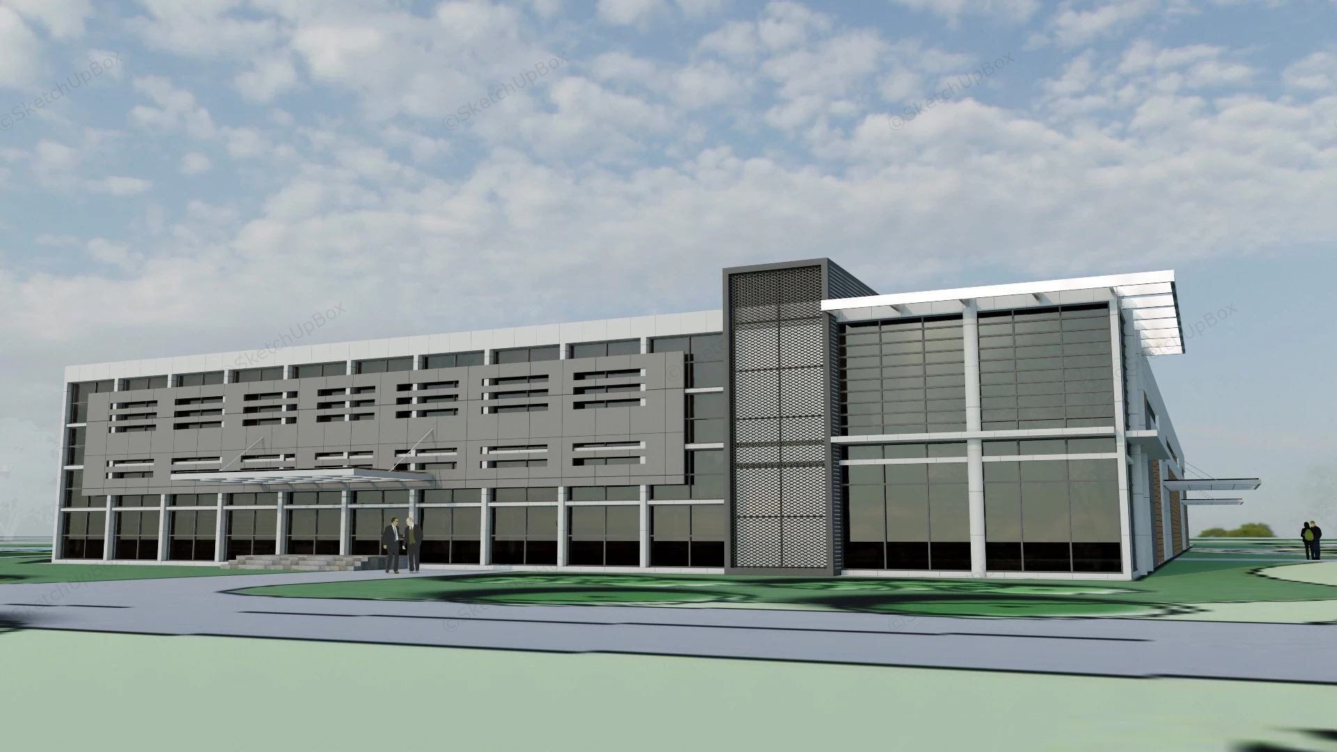 Logistics Industrial Park sketchup model preview - SketchupBox