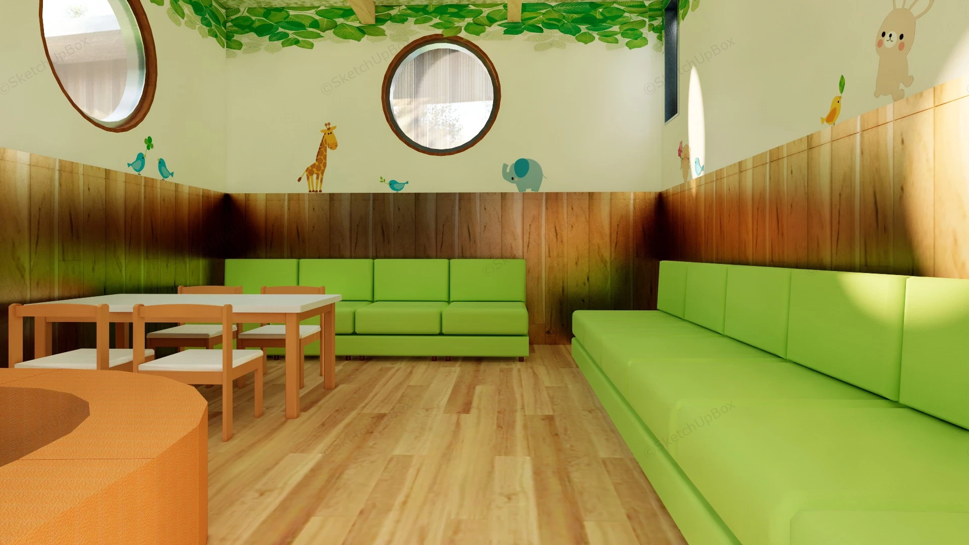 Kids Playroom Decor Idea sketchup model preview - SketchupBox