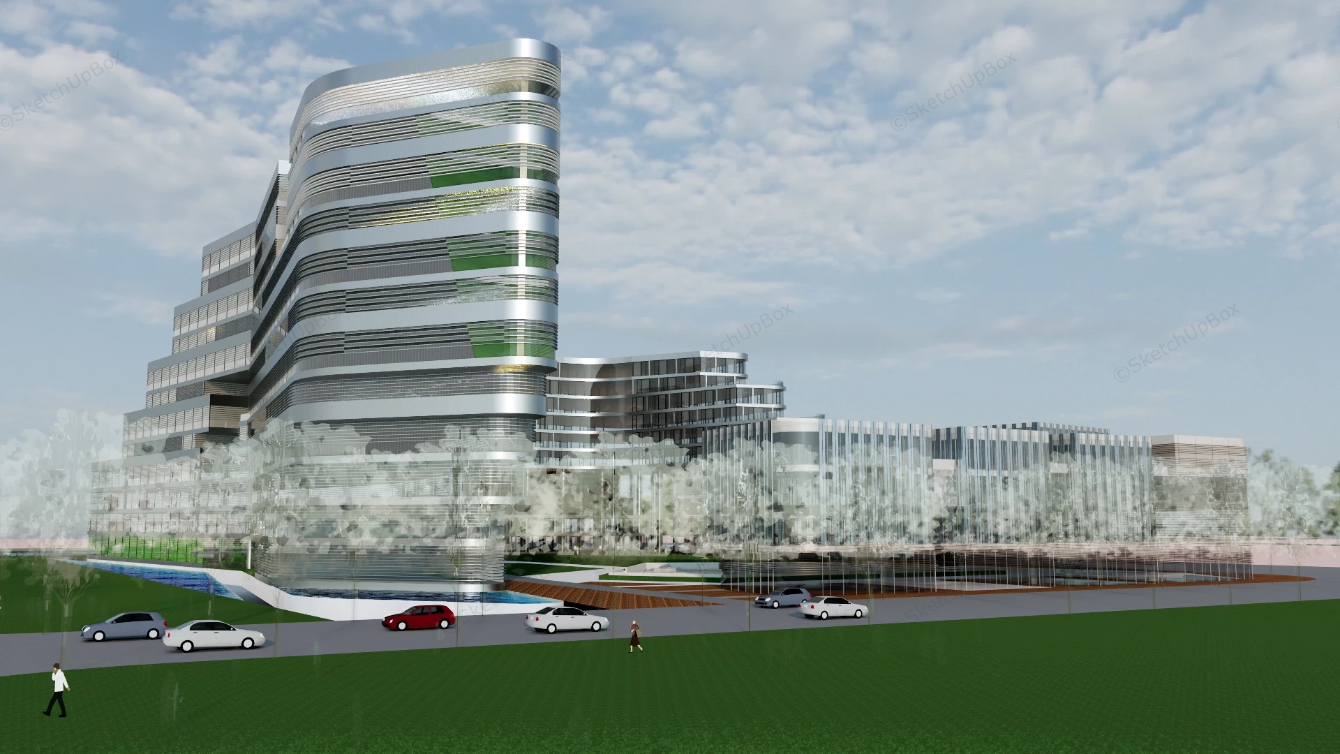 Science And Technology Park Design sketchup model preview - SketchupBox