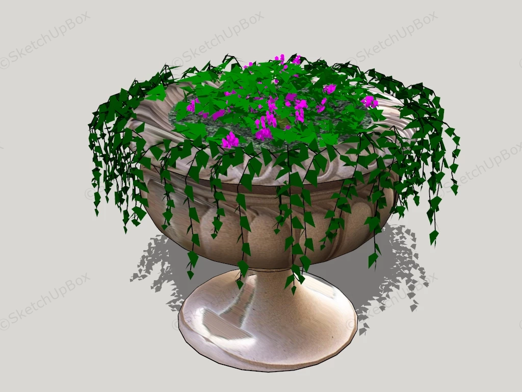 Large Outdoor Planter Pot sketchup model preview - SketchupBox