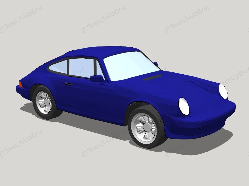 82 Porsche 911 Carrera sketchup model preview - SketchupBox