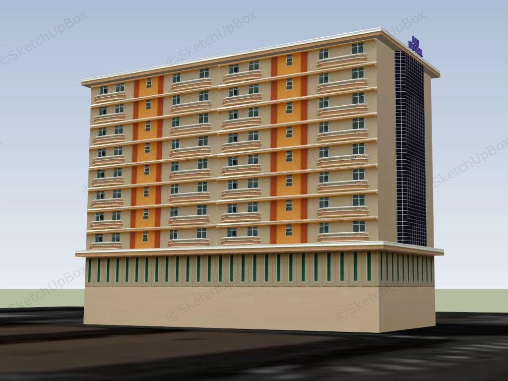 MB Hotel Tawau sketchup model preview - SketchupBox