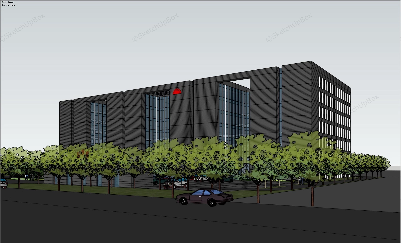 Enterprise Business Center sketchup model preview - SketchupBox