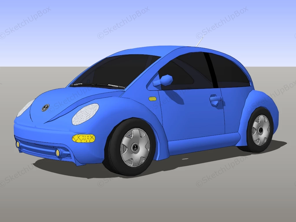 Volkswagen Beetle sketchup model preview - SketchupBox