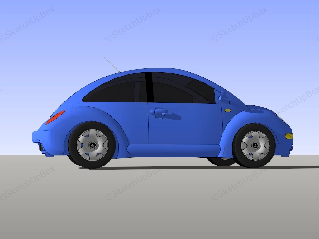 Volkswagen Beetle sketchup model preview - SketchupBox