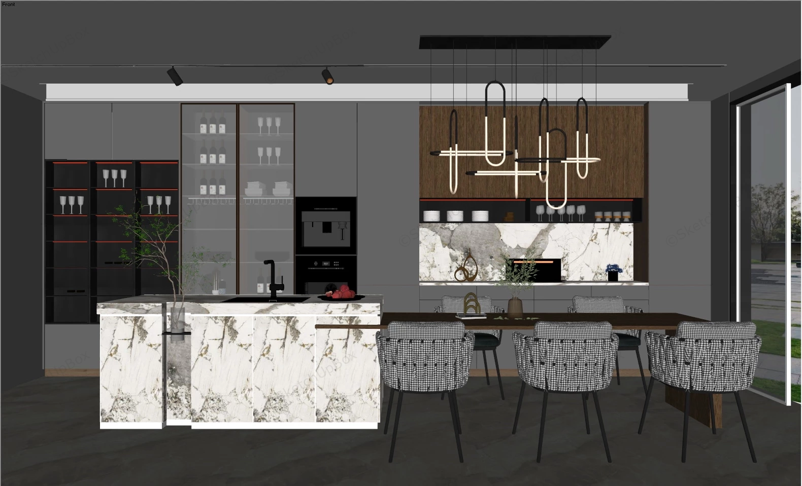 Kitchen Bar Idea sketchup model preview - SketchupBox