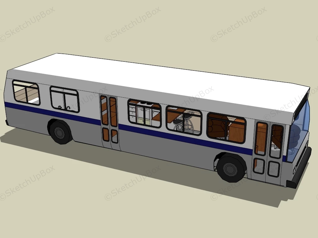 Simple Bus Home sketchup model preview - SketchupBox