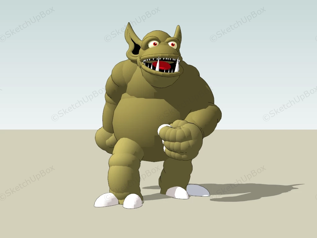 Orc Monster sketchup model preview - SketchupBox