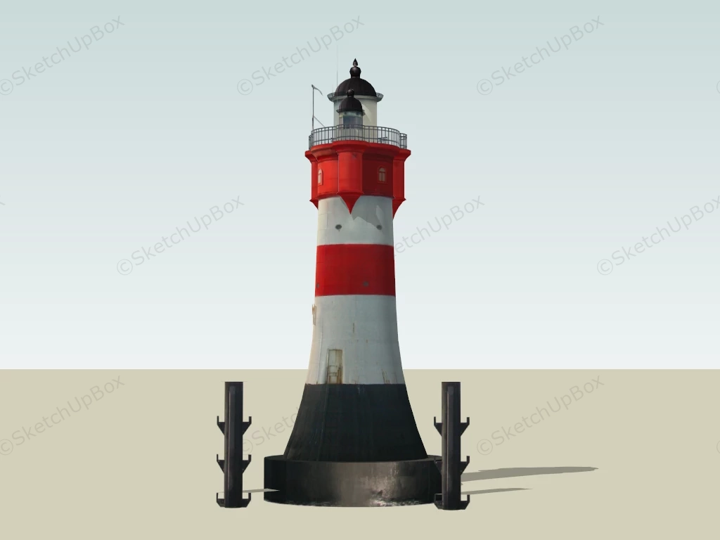 Vintage Lighthouse sketchup model preview - SketchupBox