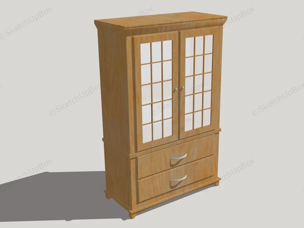 Clothes Armoire sketchup model preview - SketchupBox