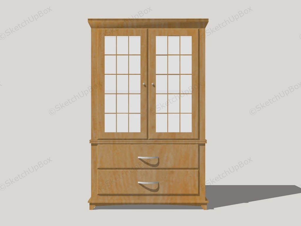 Clothes Armoire sketchup model preview - SketchupBox