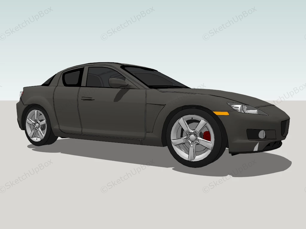 Mazda RX 8 sketchup model preview - SketchupBox