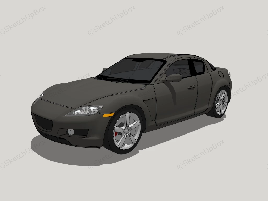 Mazda RX 8 sketchup model preview - SketchupBox