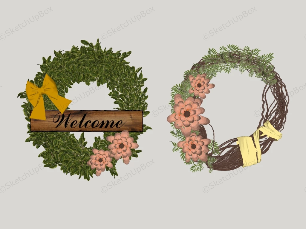 Christmas Wreath Ideas sketchup model preview - SketchupBox