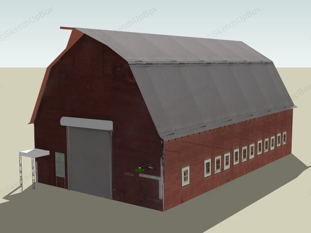 Country Farm Barn sketchup model preview - SketchupBox