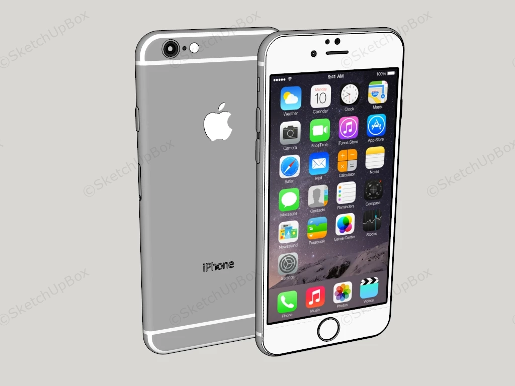 Apple IPhone 6 sketchup model preview - SketchupBox