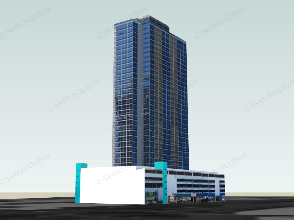 Office Complex Building sketchup model preview - SketchupBox