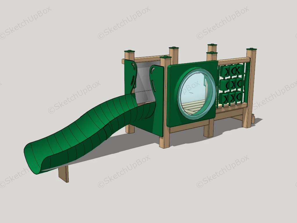 Kids Garden Slide sketchup model preview - SketchupBox