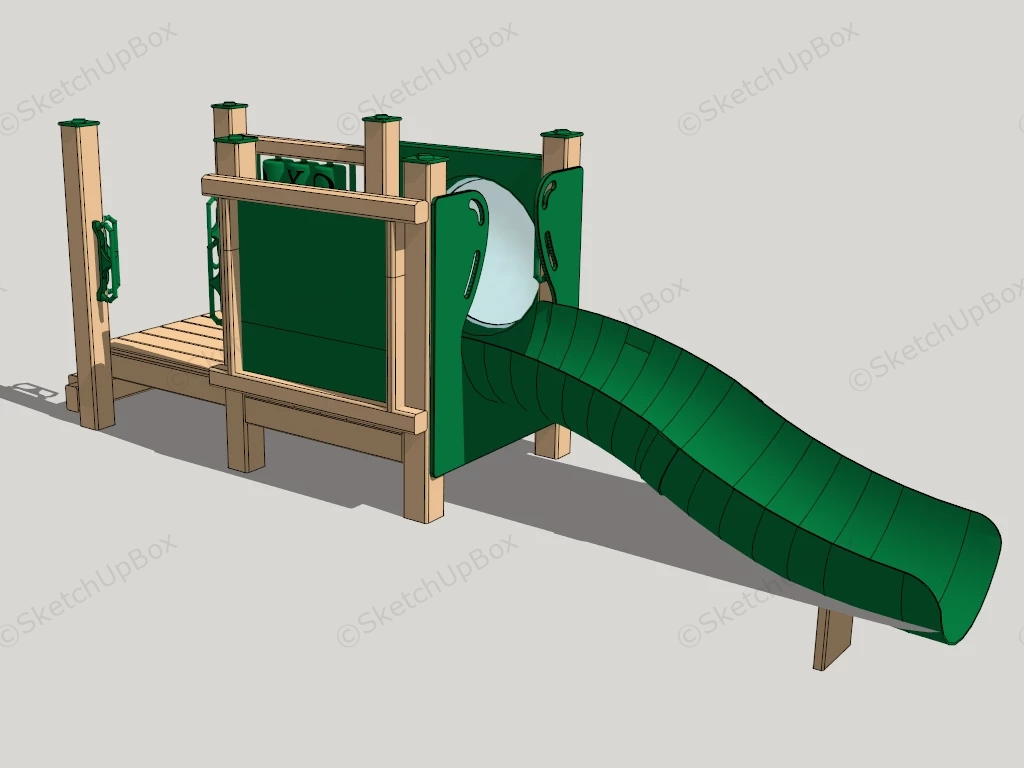 Kids Garden Slide sketchup model preview - SketchupBox