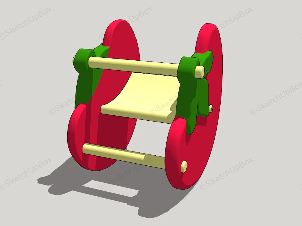 Red Rocking Chair For Toddler sketchup model preview - SketchupBox