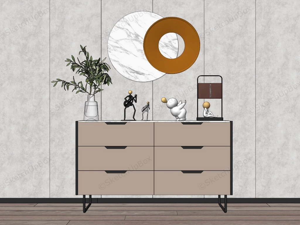 Dresser For Bedroom sketchup model preview - SketchupBox