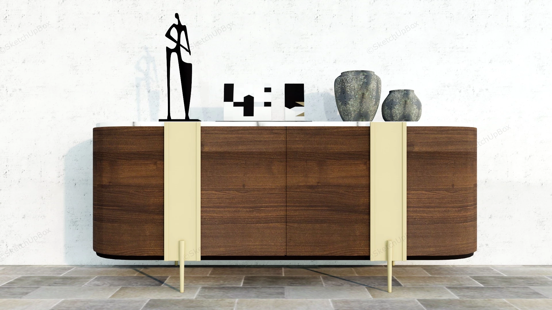 Sideboard Cabinet For Living Room sketchup model preview - SketchupBox