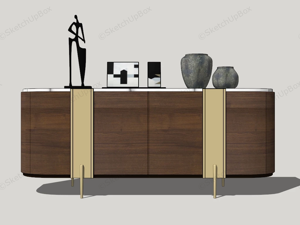 Sideboard Cabinet For Living Room sketchup model preview - SketchupBox