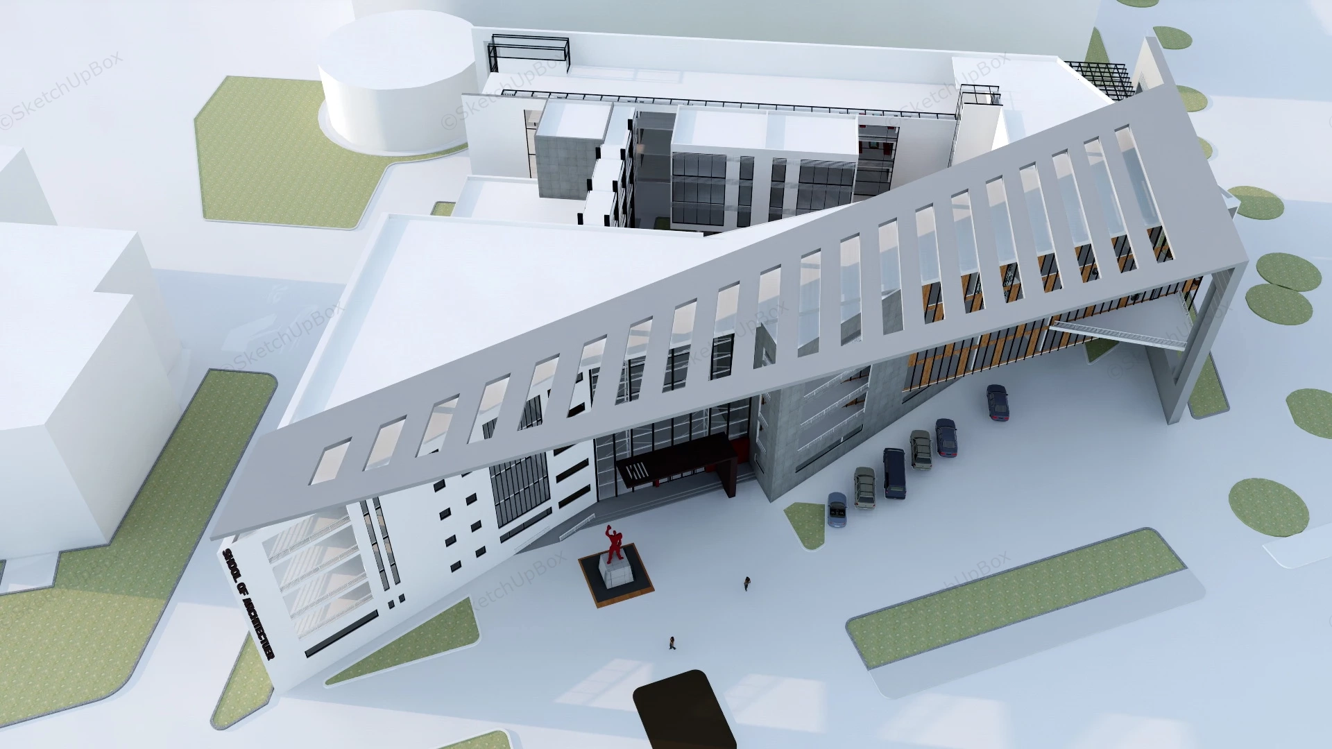 School Of Architecture sketchup model preview - SketchupBox