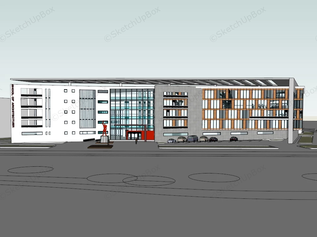 School Of Architecture sketchup model preview - SketchupBox