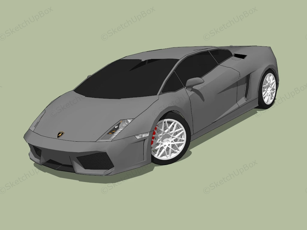 Lamborghini Gallardo LP 560 4 sketchup model preview - SketchupBox