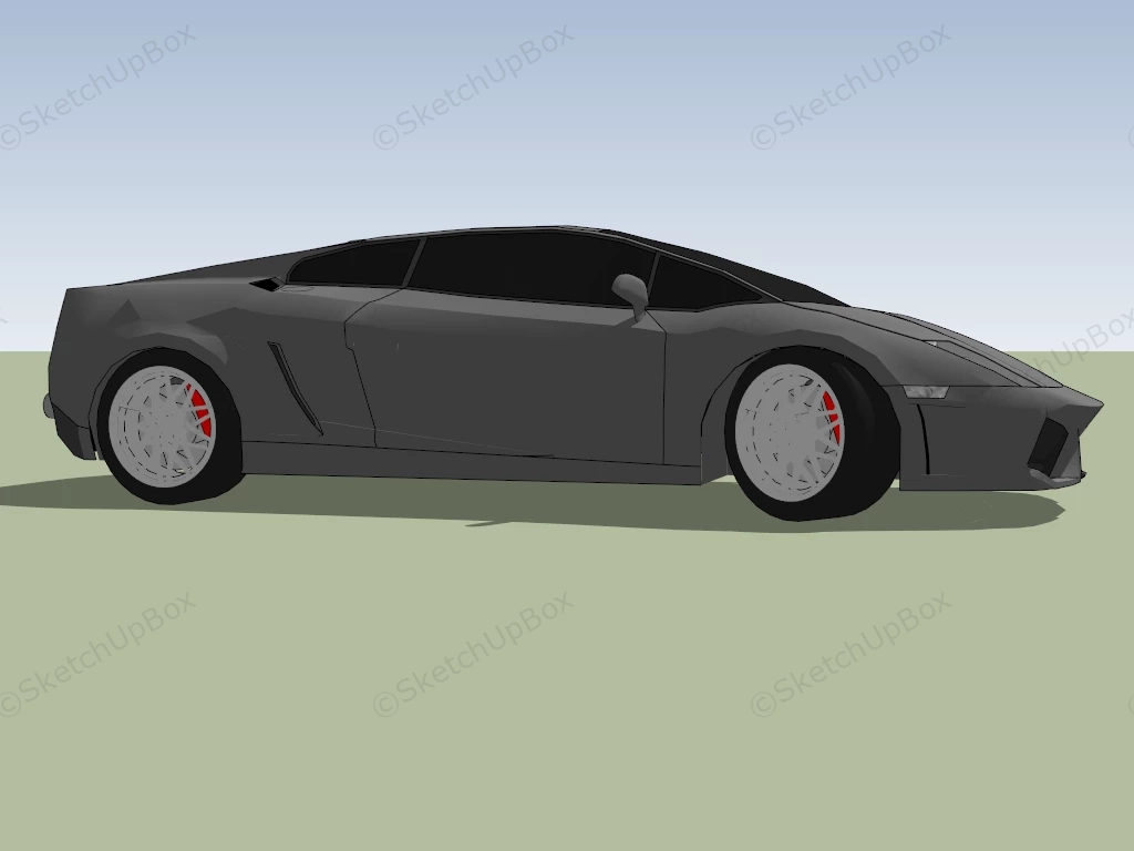 Lamborghini Gallardo LP 560 4 sketchup model preview - SketchupBox