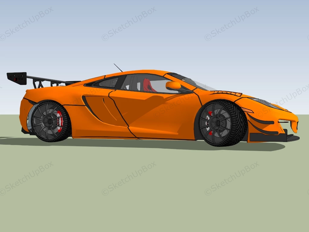 McLaren MP4 12C GT3 sketchup model preview - SketchupBox