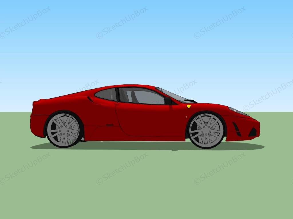 Ferrari F430 Scuderia sketchup model preview - SketchupBox