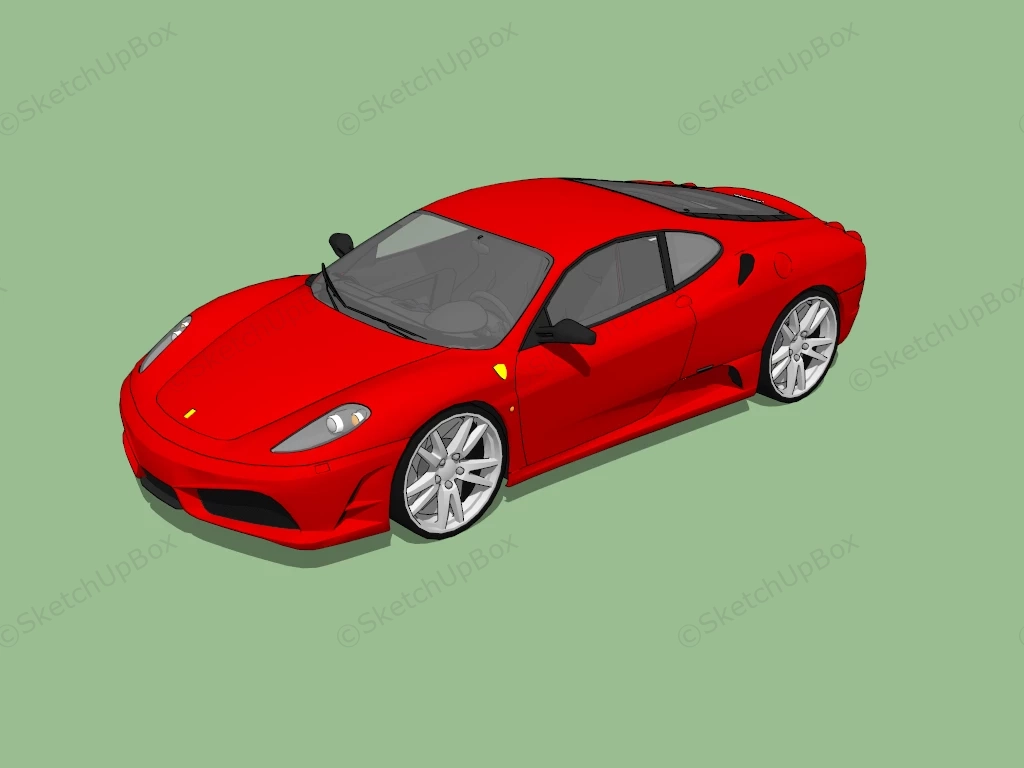 Ferrari F430 Scuderia sketchup model preview - SketchupBox