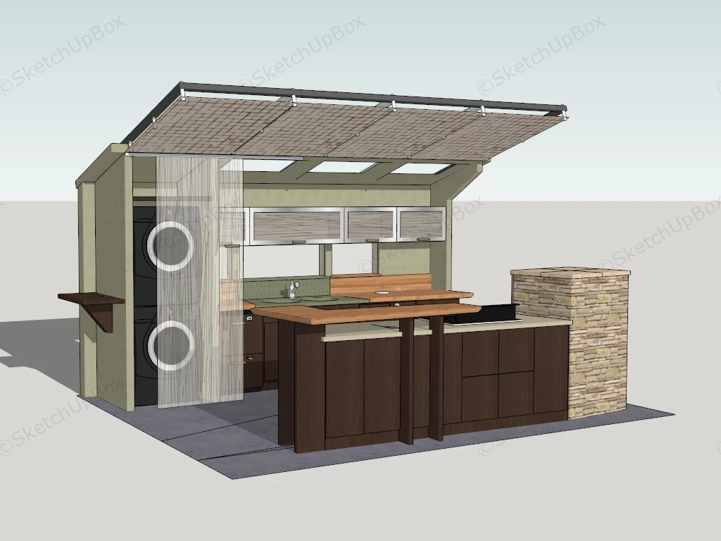 Outdoor Kitchen Design Ideas sketchup model preview - SketchupBox