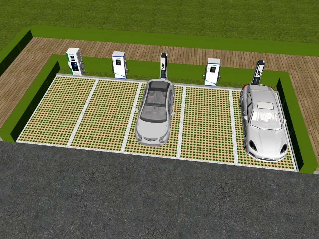 Public Charging Station sketchup model preview - SketchupBox