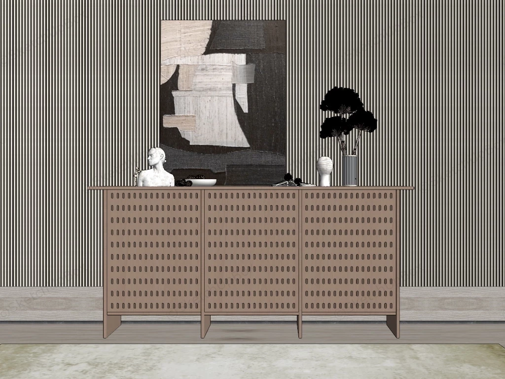 Living Room Sideboard Cabinet sketchup model preview - SketchupBox