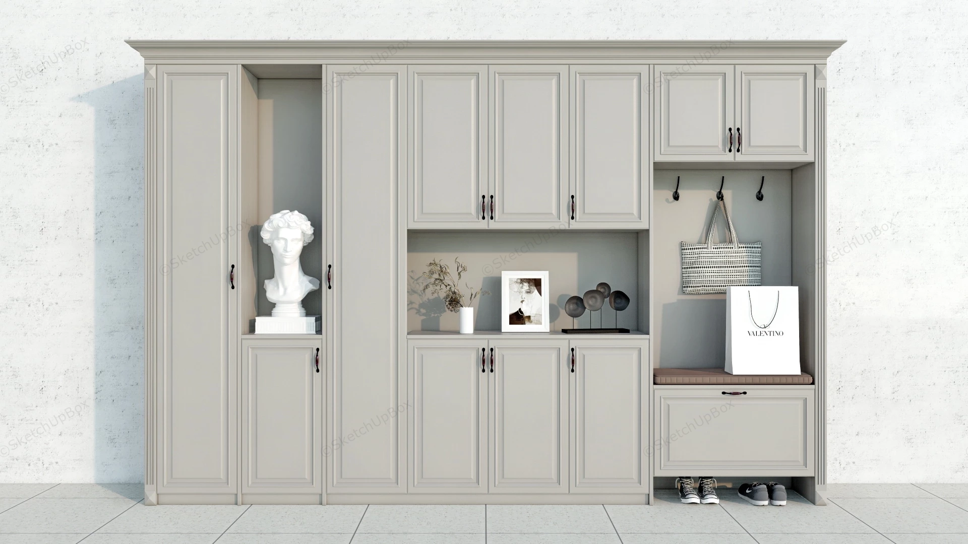 Mudroom & Entryway Design Ideas sketchup model preview - SketchupBox