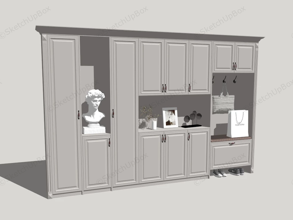 Mudroom & Entryway Design Ideas sketchup model preview - SketchupBox