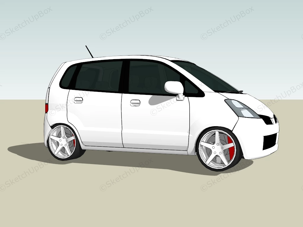 Suzuki Wagon R sketchup model preview - SketchupBox