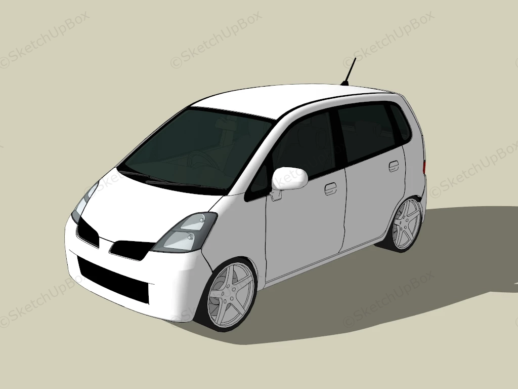 Suzuki Wagon R sketchup model preview - SketchupBox