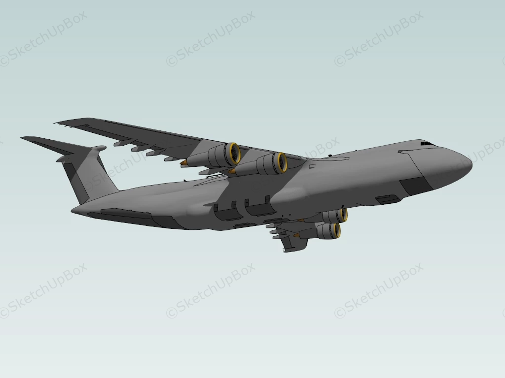 Cargo Plane sketchup model preview - SketchupBox