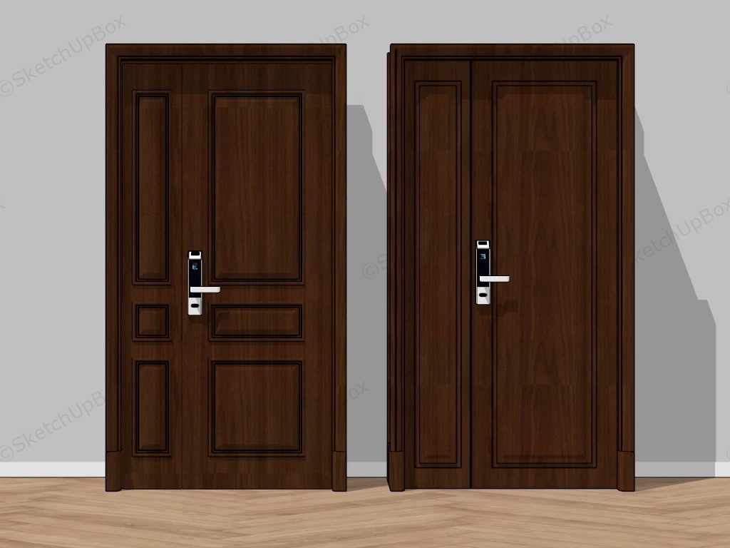 Residential Entry Doors sketchup model preview - SketchupBox