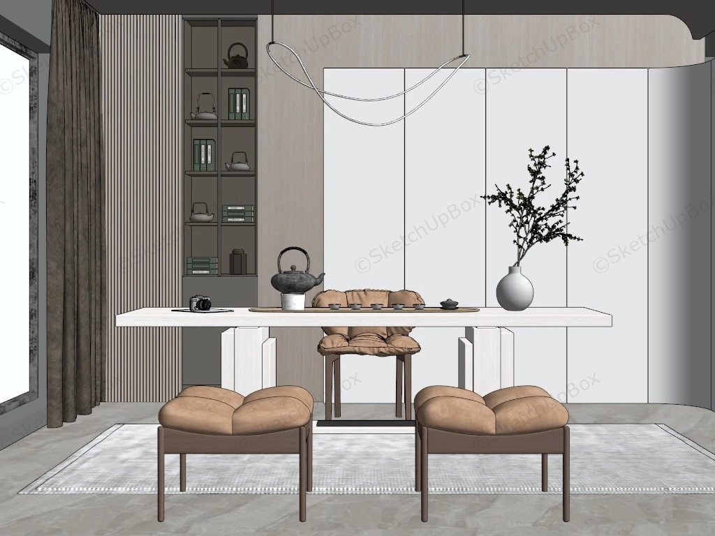 Tea Room Design Idea sketchup model preview - SketchupBox