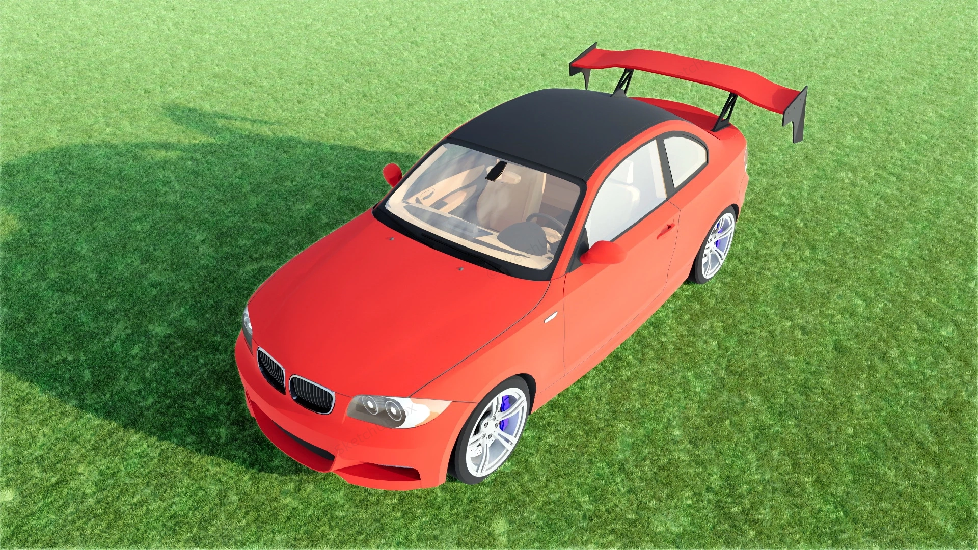 BMW 1M Coupe Modified sketchup model preview - SketchupBox