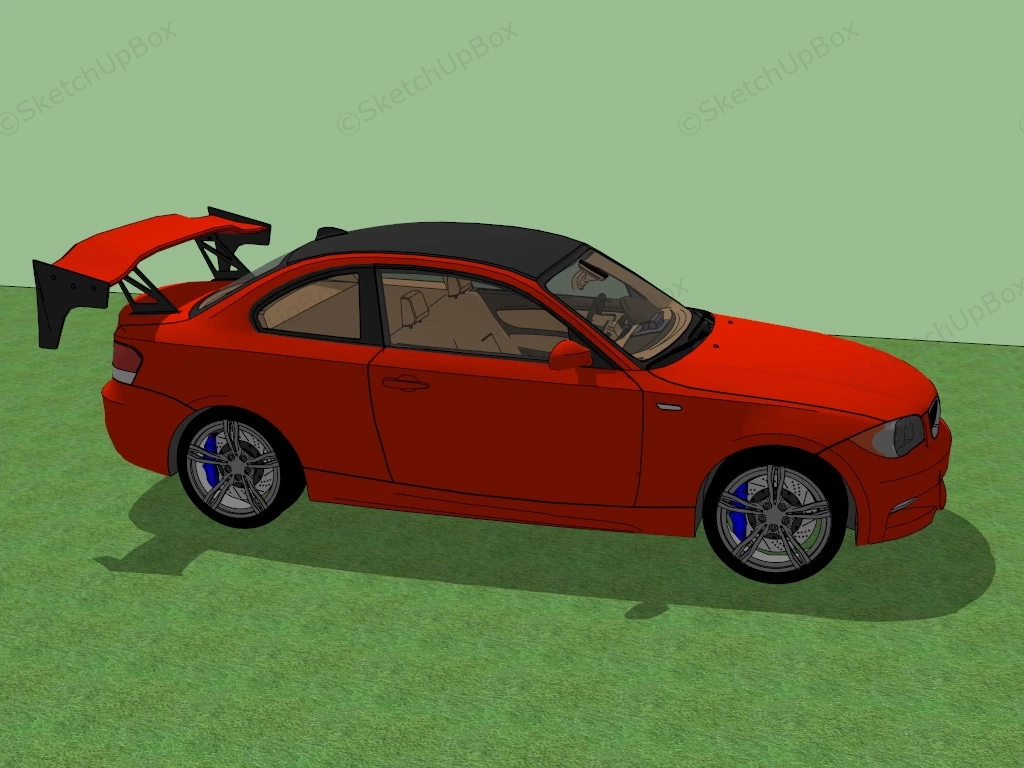 BMW 1M Coupe Modified sketchup model preview - SketchupBox