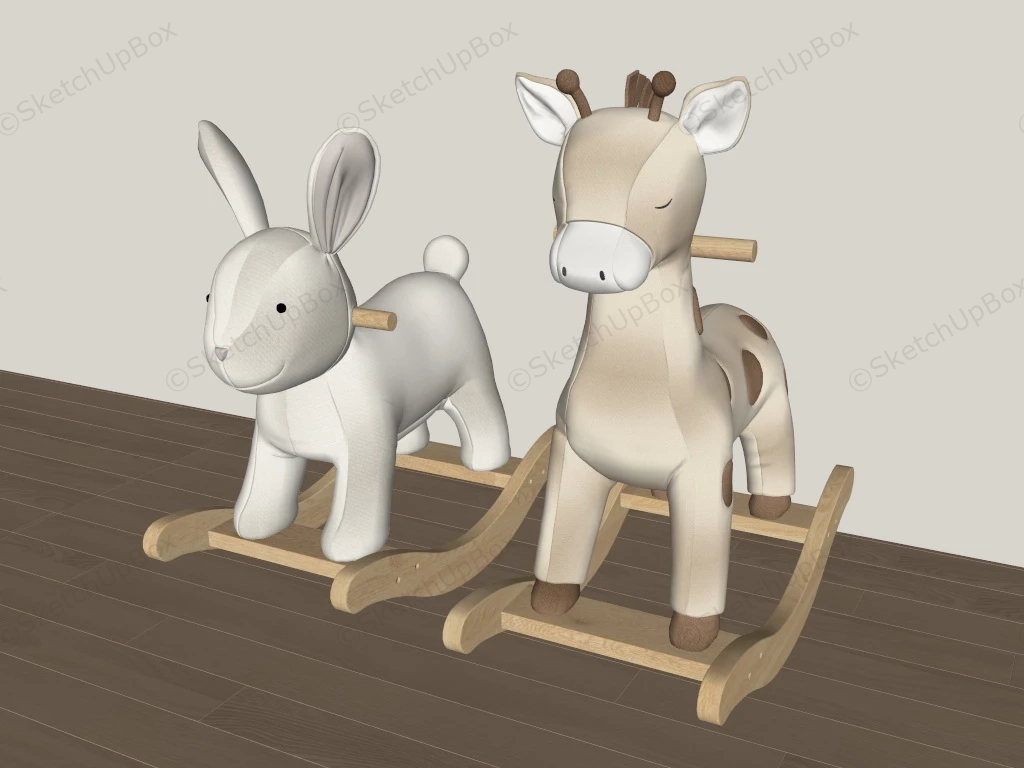 Plush Rocking Horse sketchup model preview - SketchupBox