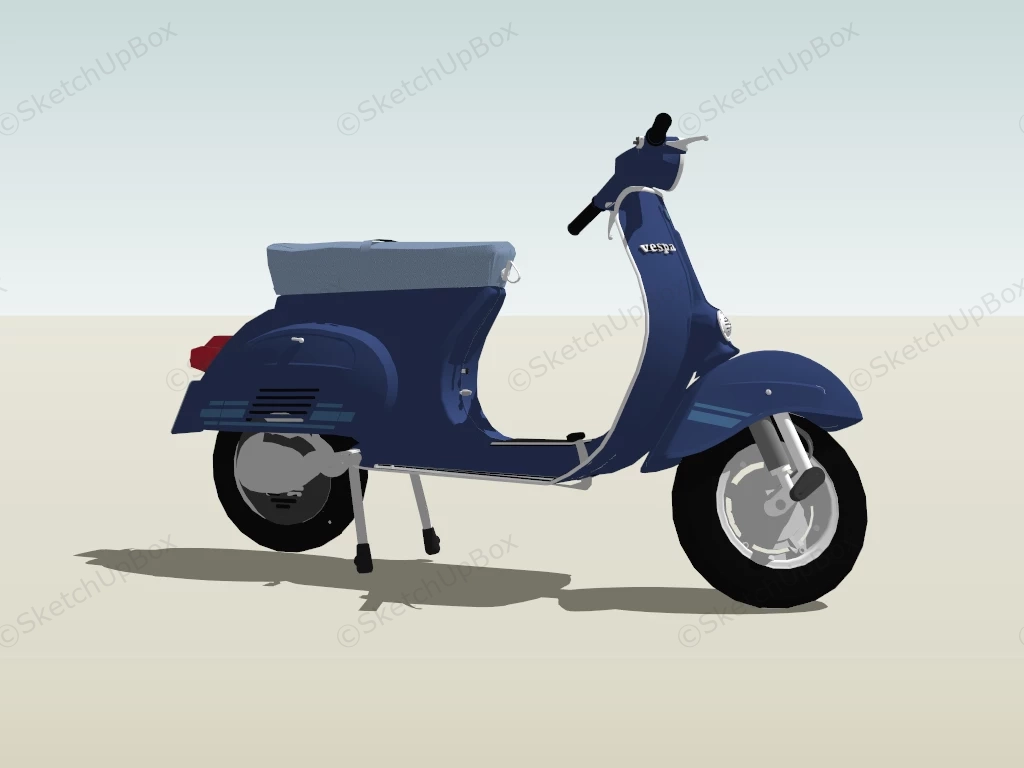 Vespa Electric Scooter sketchup model preview - SketchupBox